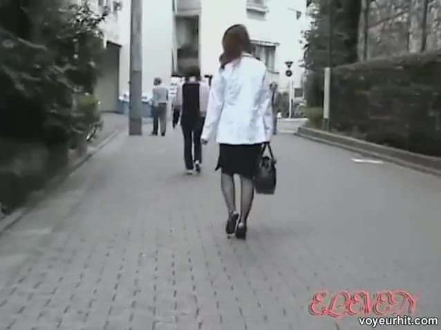 Japanese sharking encounter, two sluts surprised